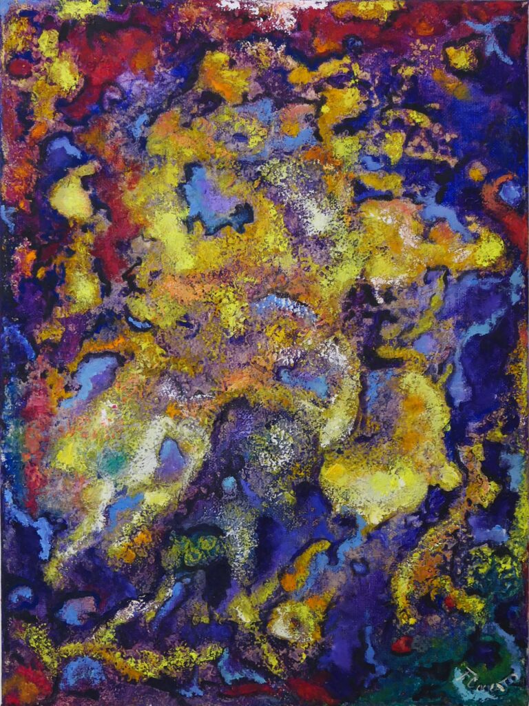 Astro nascente - 2023, Olio su tela, 30 x 40