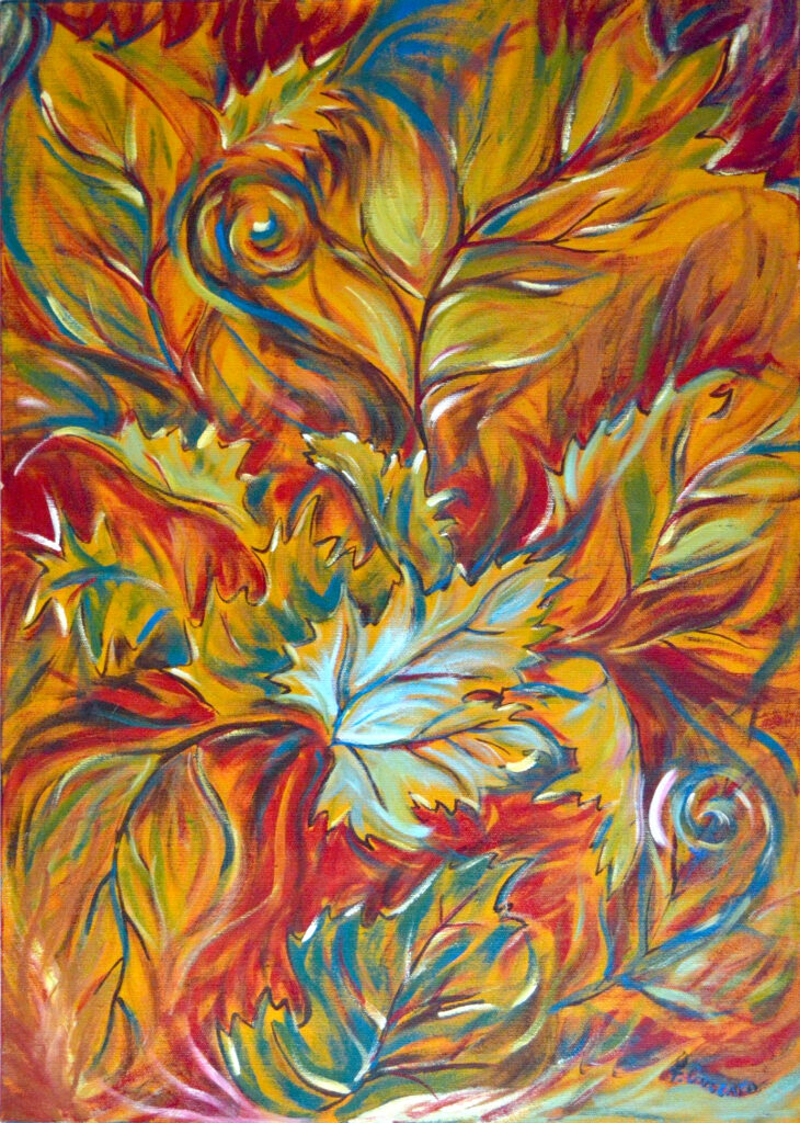 Autunno – 1996, Acrilico su tela, 50 x 70