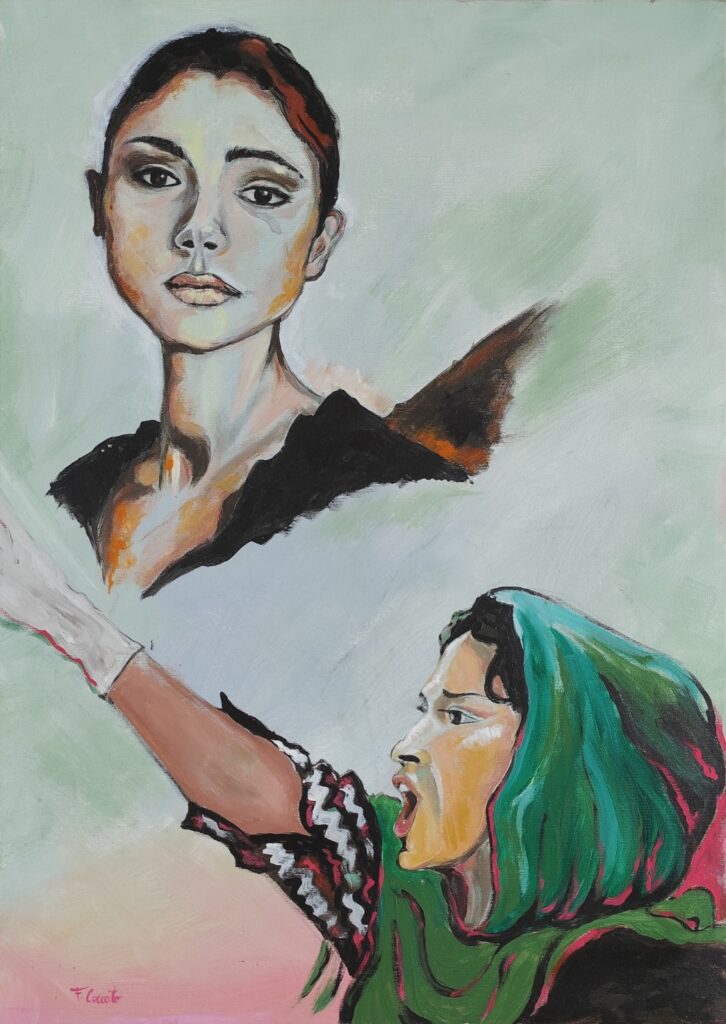Dolore Lotta - 2007, Acrilico su tela, 50 x 70