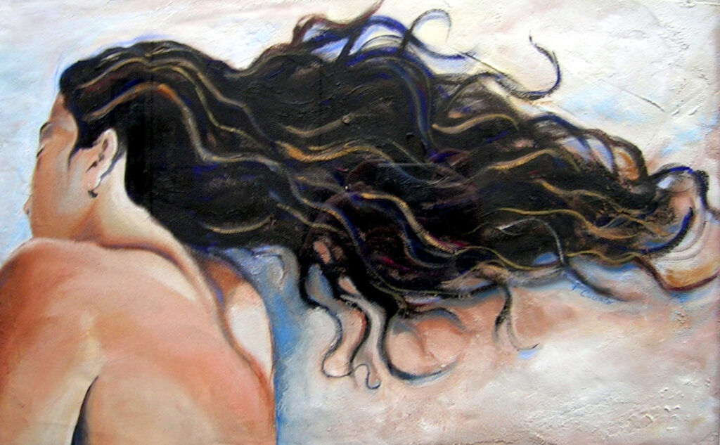 Dormiente – 2002, Olio su pannello, 36 x 50