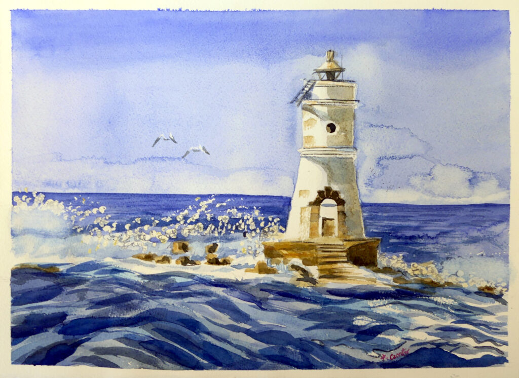 Mangiabarche - 2019, Acquarello su carta, 38 x 28