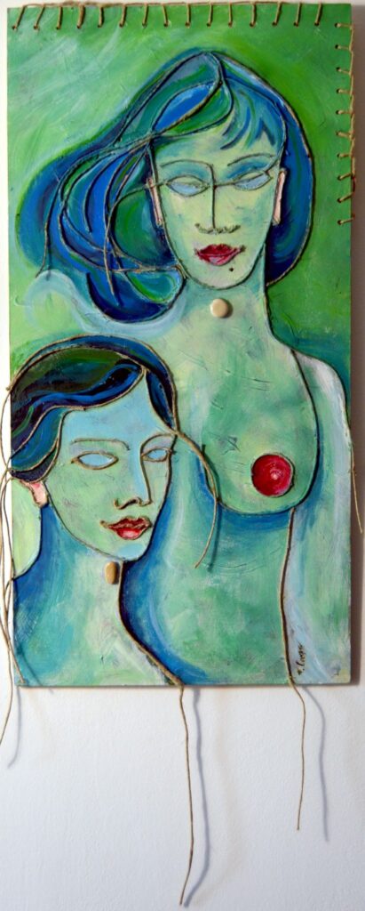 Non visto Non detto, 2008, Tecnica mista su pannello, 48 x 105
