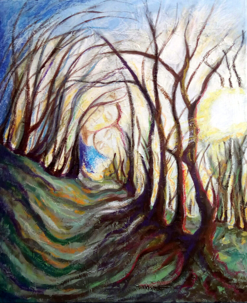 Oltre l'Inverno - 2015, Tecnica mista su tela, 70 x 50