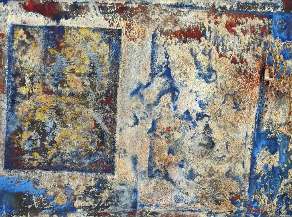 Passaggi - 2024, Tecnica mista su tela, 80 x 60