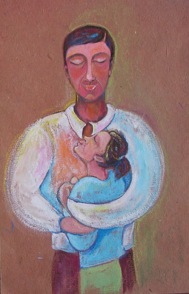 Riconnessione - 2006, Tecnica mista su carta, 34 x48